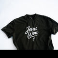 Black & White Jesus Won Heavyweight T-Shirt